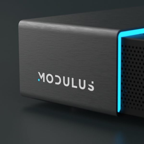 Close up of the Modulus Media Systems M1 device