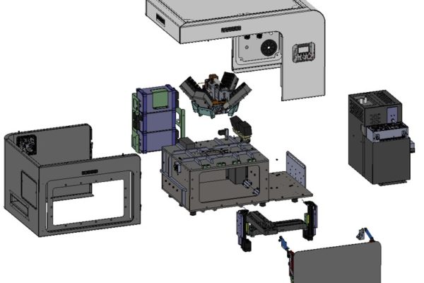 Exploded view of the IXRF Systems Atlas M spectrometer