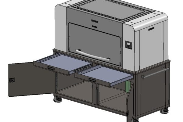 IXRF Systems Atlas X spectrometer with cart doors open