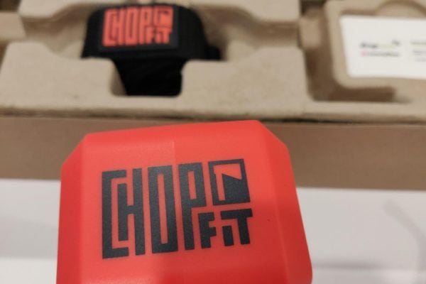 Close up of Chopfit Chopper logo on the head