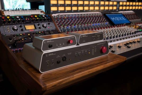 Rupert Neve Fedelice products in a recording studio