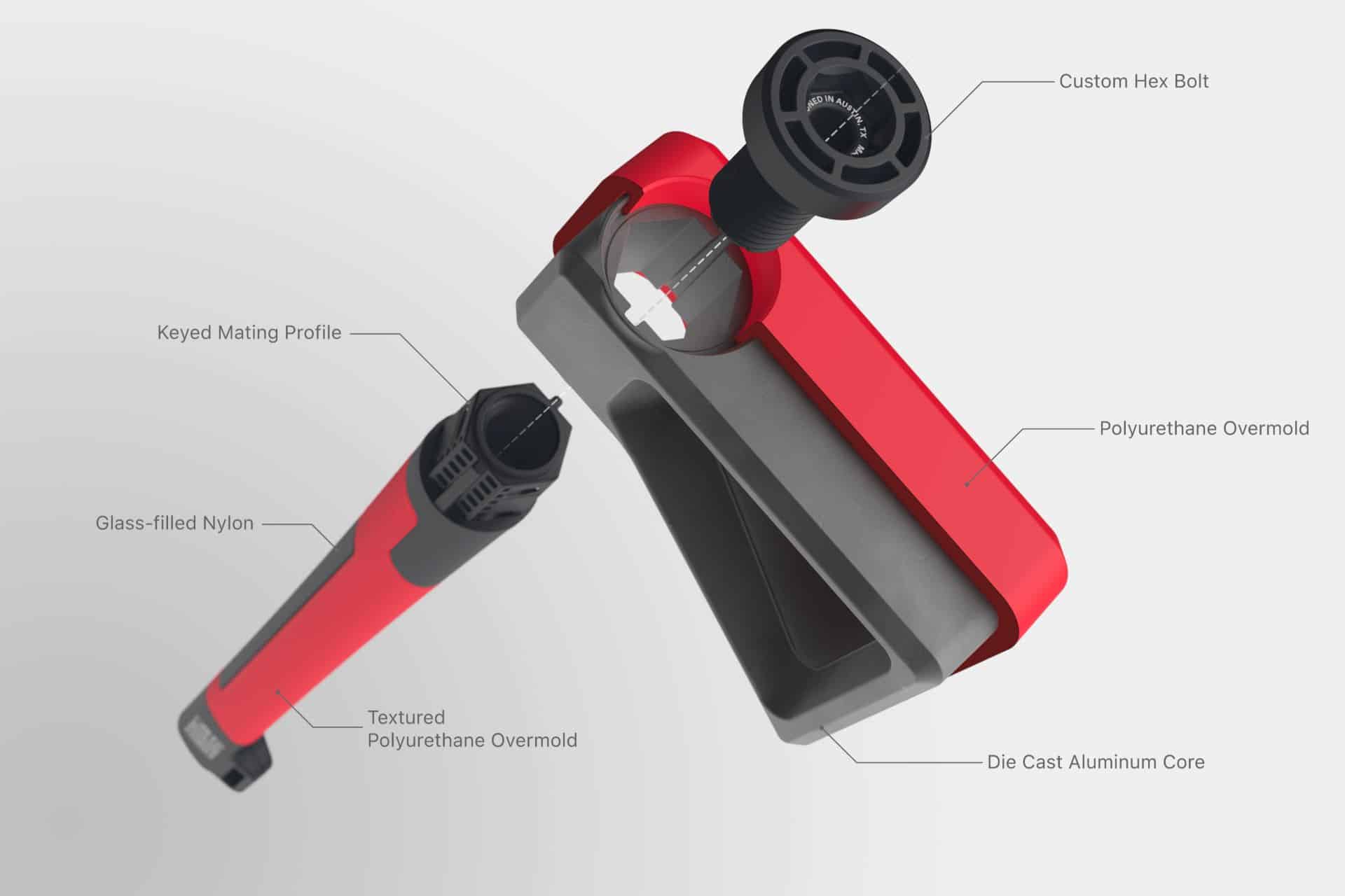 Exploded view of the Chopfit Chopper