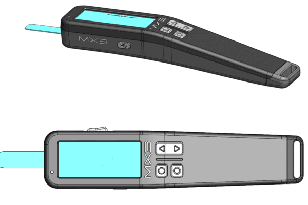 CAD model of MX3 Hydration Testing device