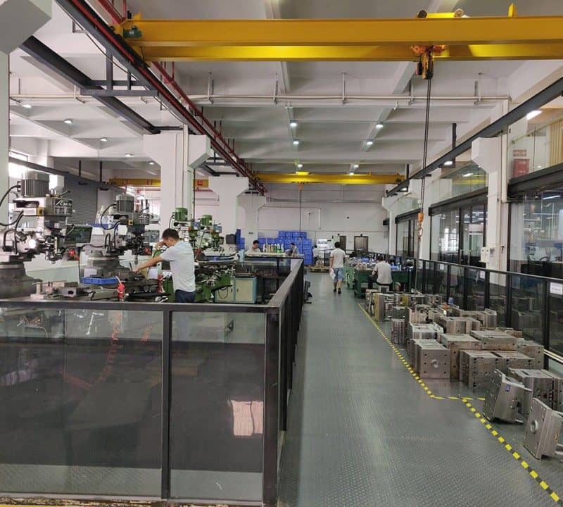 Very clean mold shop of a factory in China